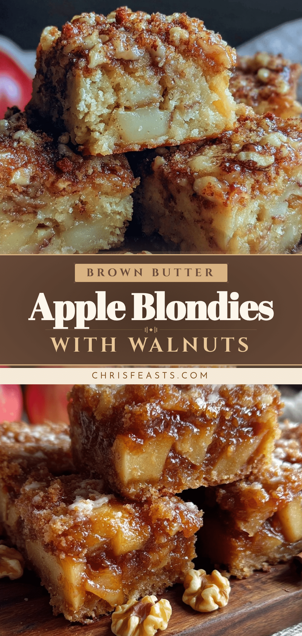 brown butter apple blondies recipe