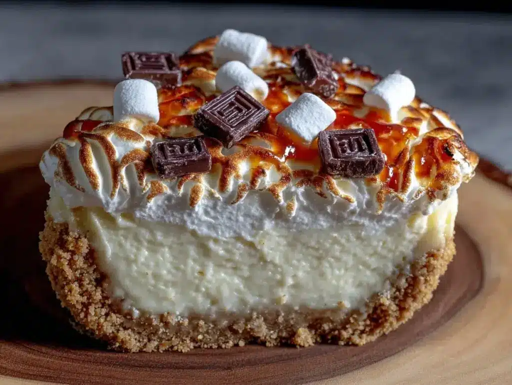 campfire smores cheesecake - featured image