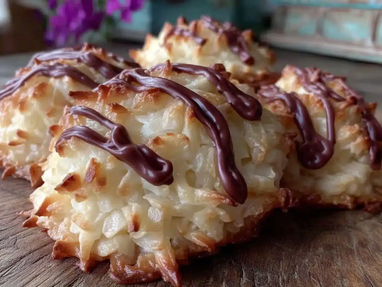 chewy condensed milk coconut macaroons preparation steps
