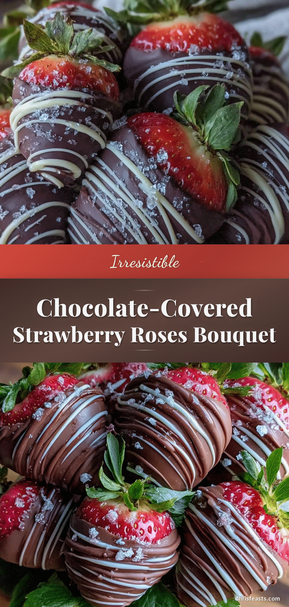 chocolate-covered strawberry roses bouquet recipe