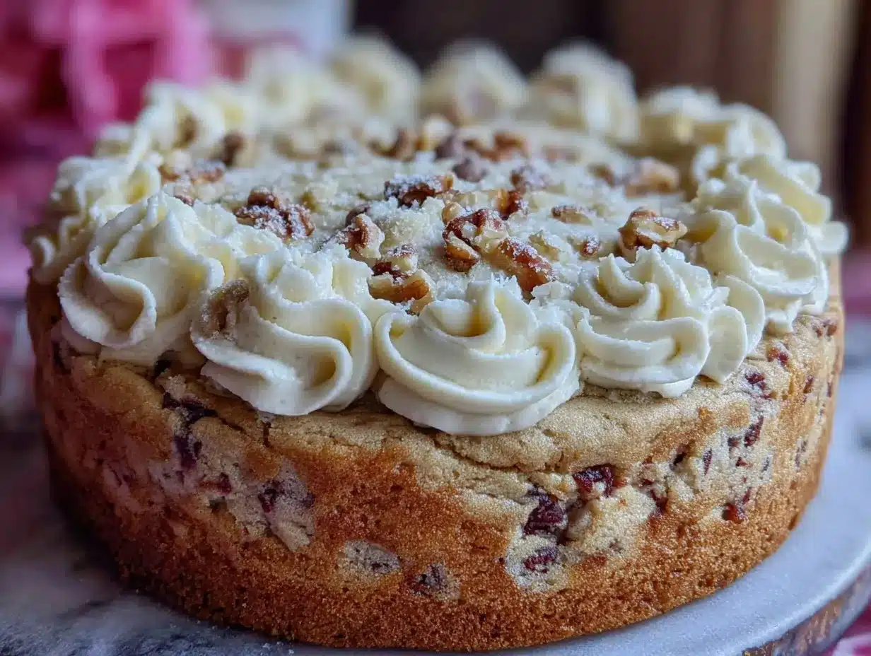 cozy giant cookie cake preparation steps