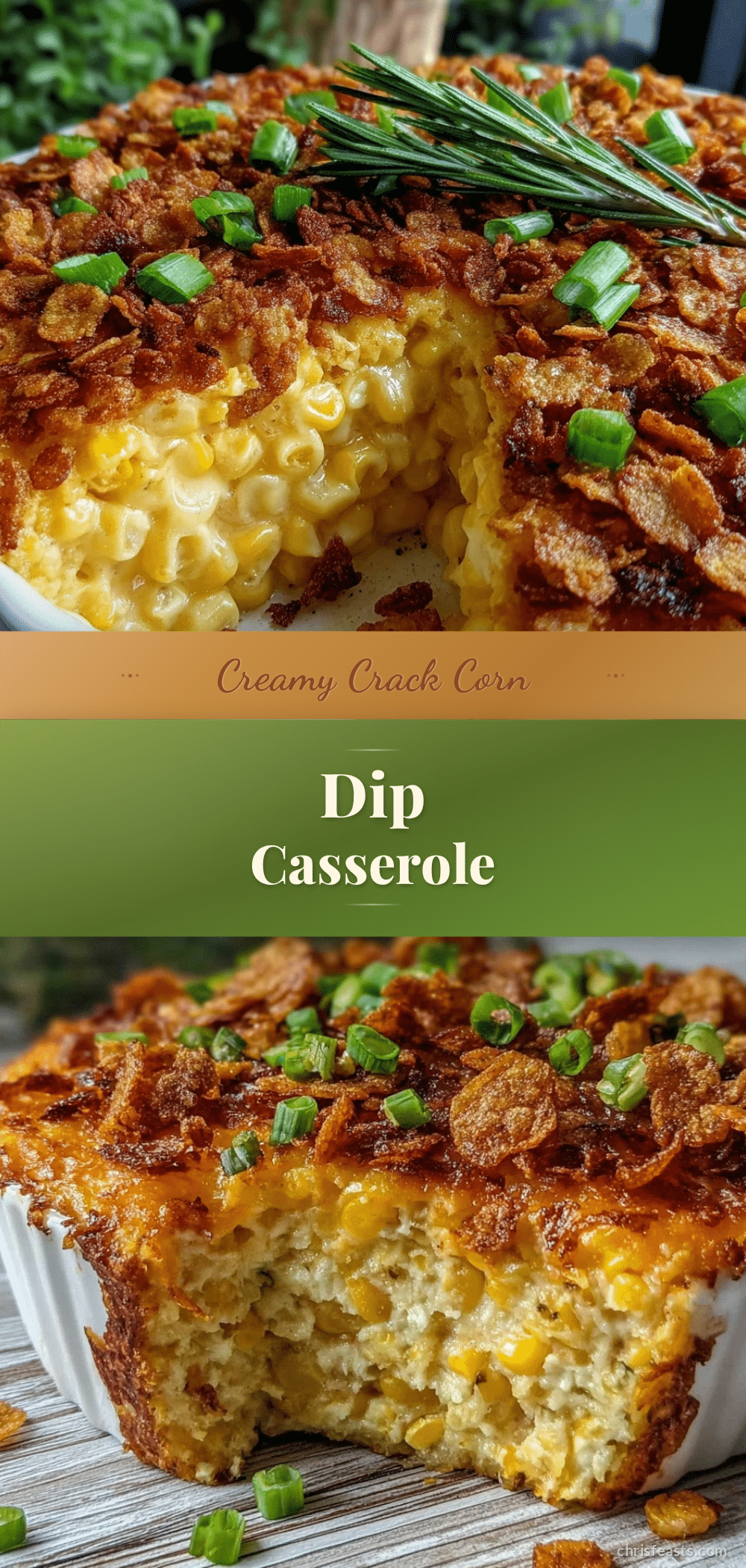 creamy crack corn dip casserole recipe