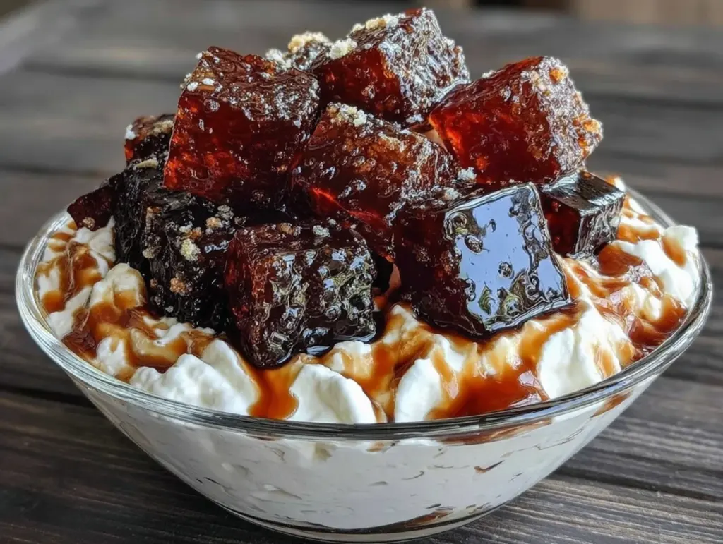 creamy japanese cold brew coffee jelly - featured image