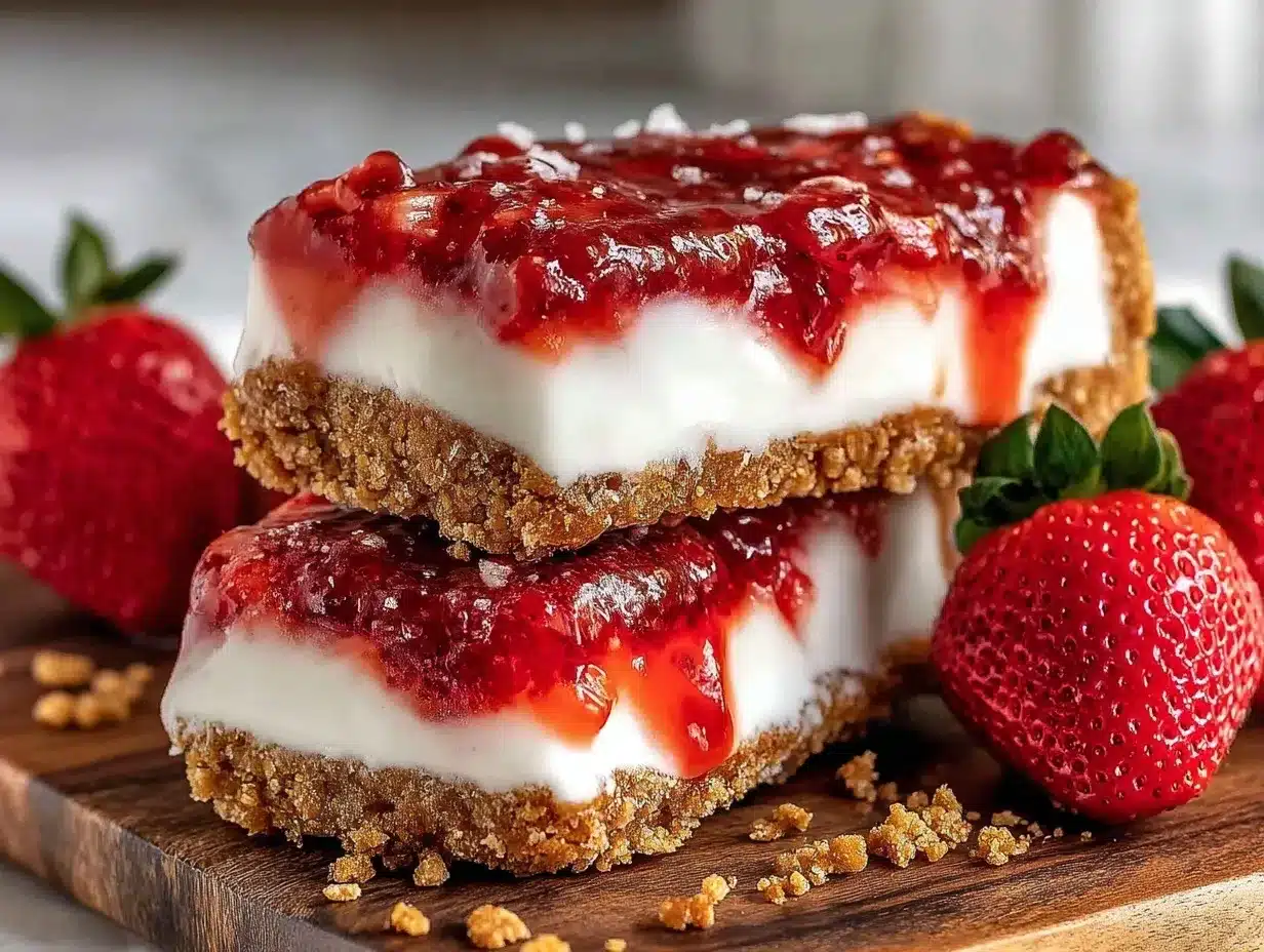 creamy strawberry shortcake ice cream bars preparation steps