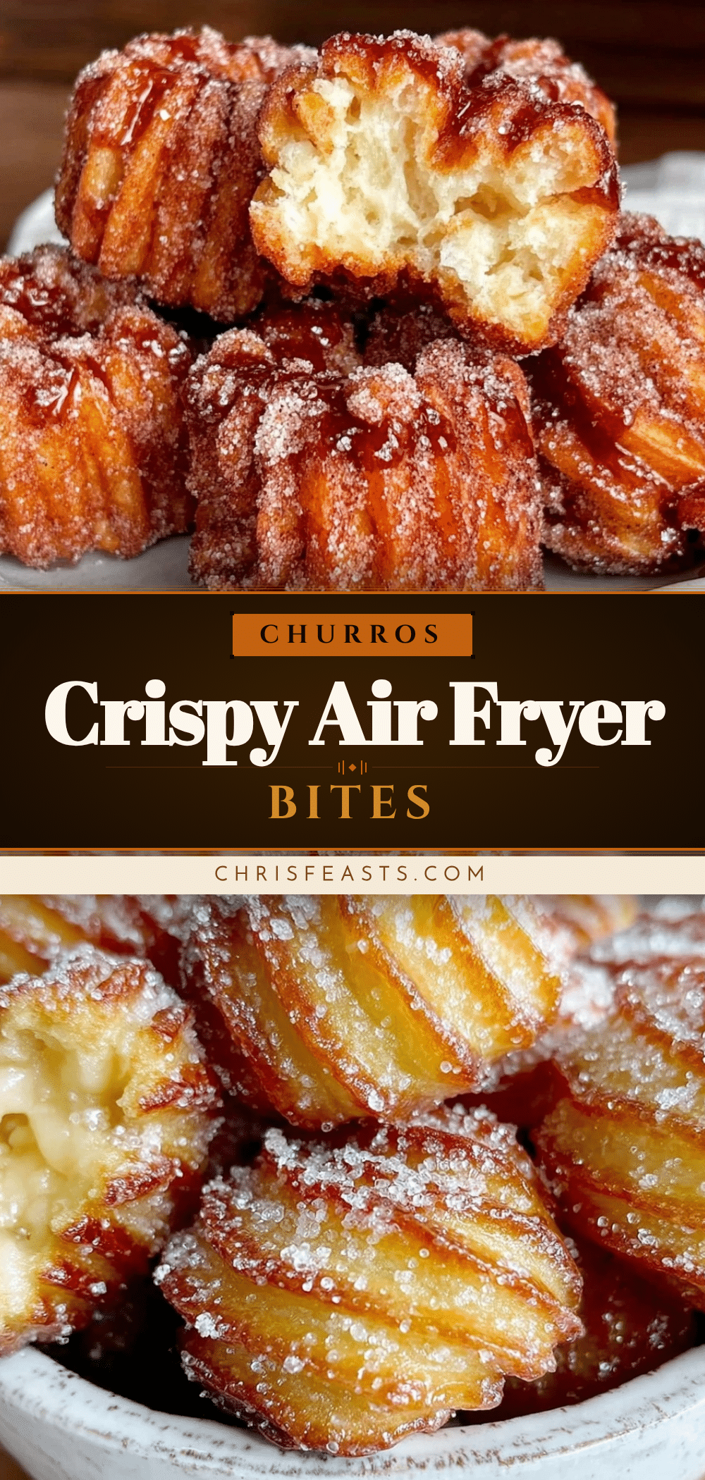 crispy air fryer churro bites recipe