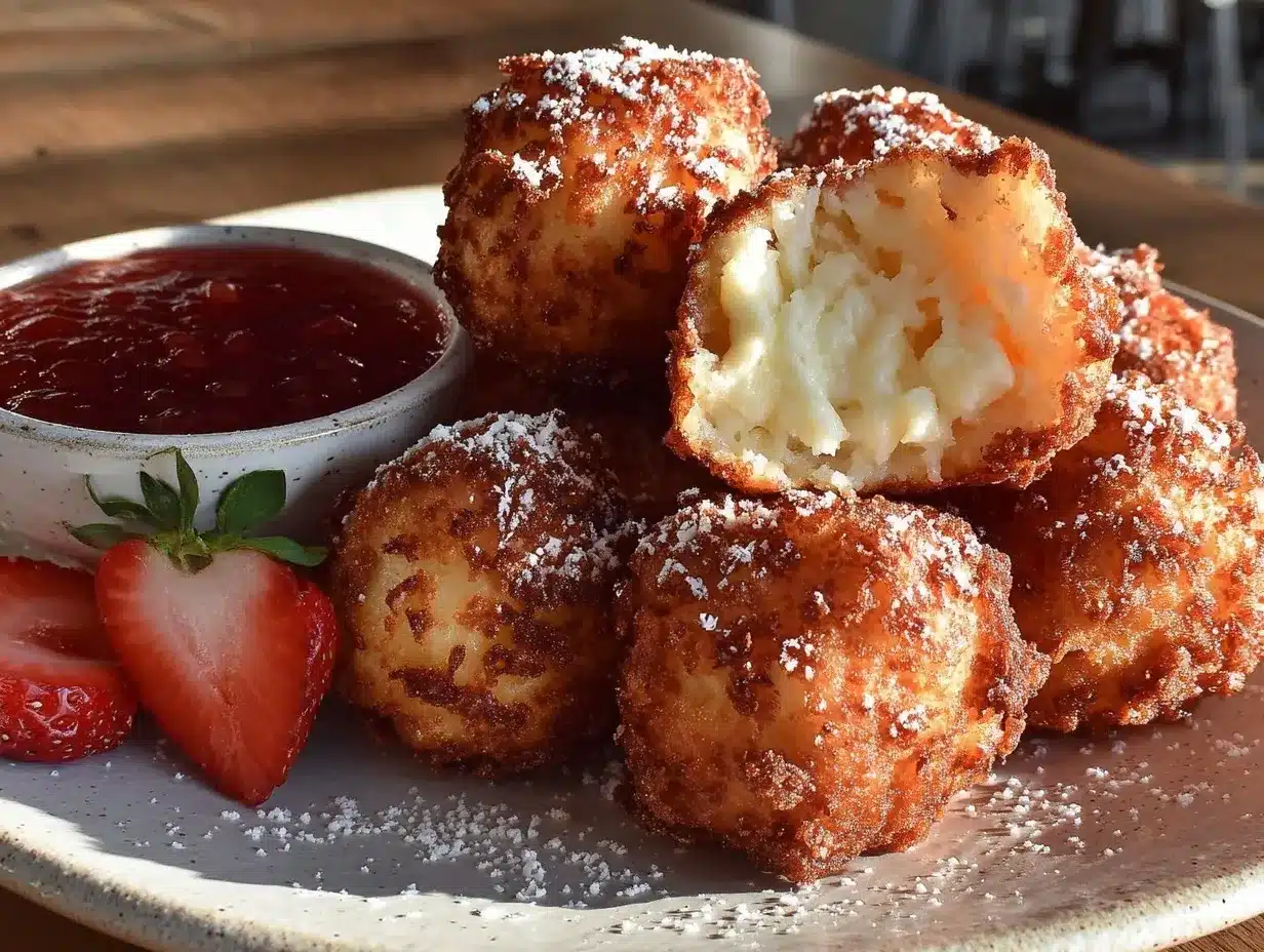 crispy fried cheesecake bites preparation steps