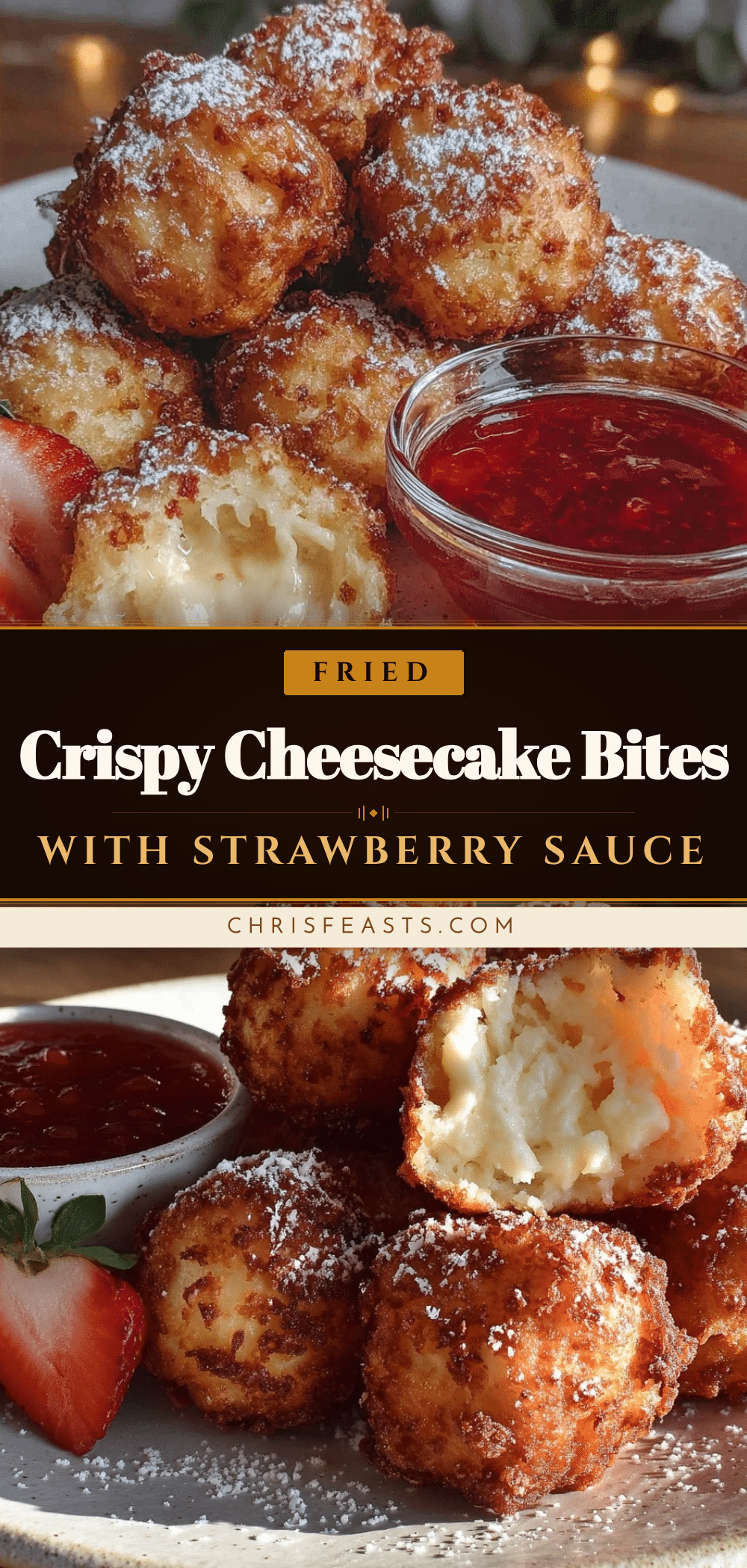 crispy fried cheesecake bites recipe