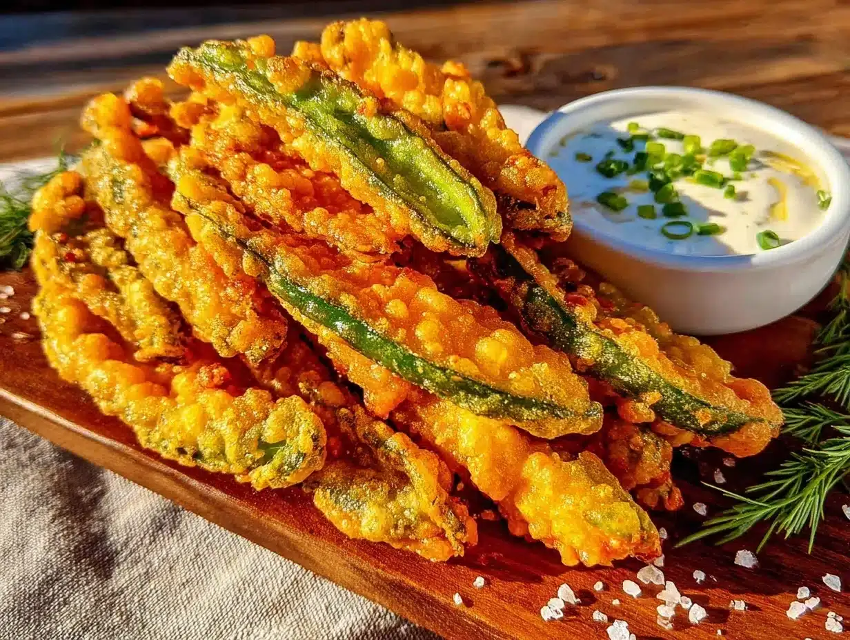 crispy fried pickle spears preparation steps