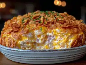 crispy loaded funeral potatoes casserole - featured image