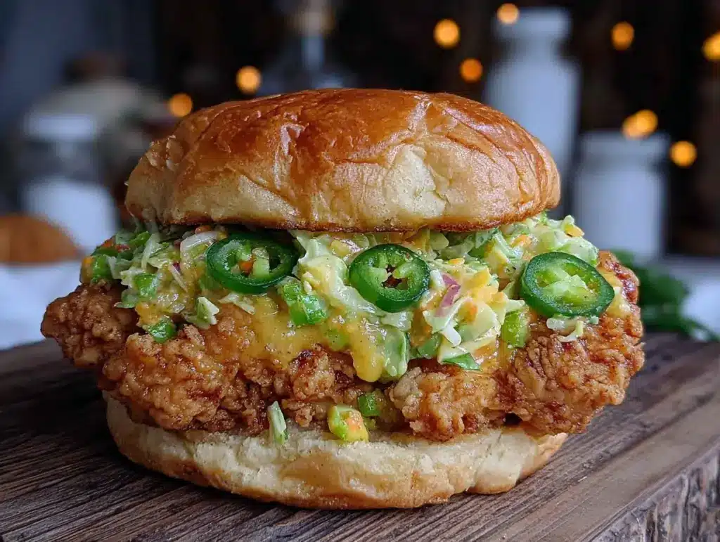 crispy smashed chicken sandwich - featured image