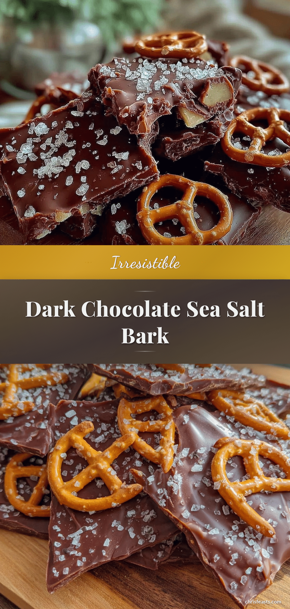 dark chocolate covered potato chips bark recipe