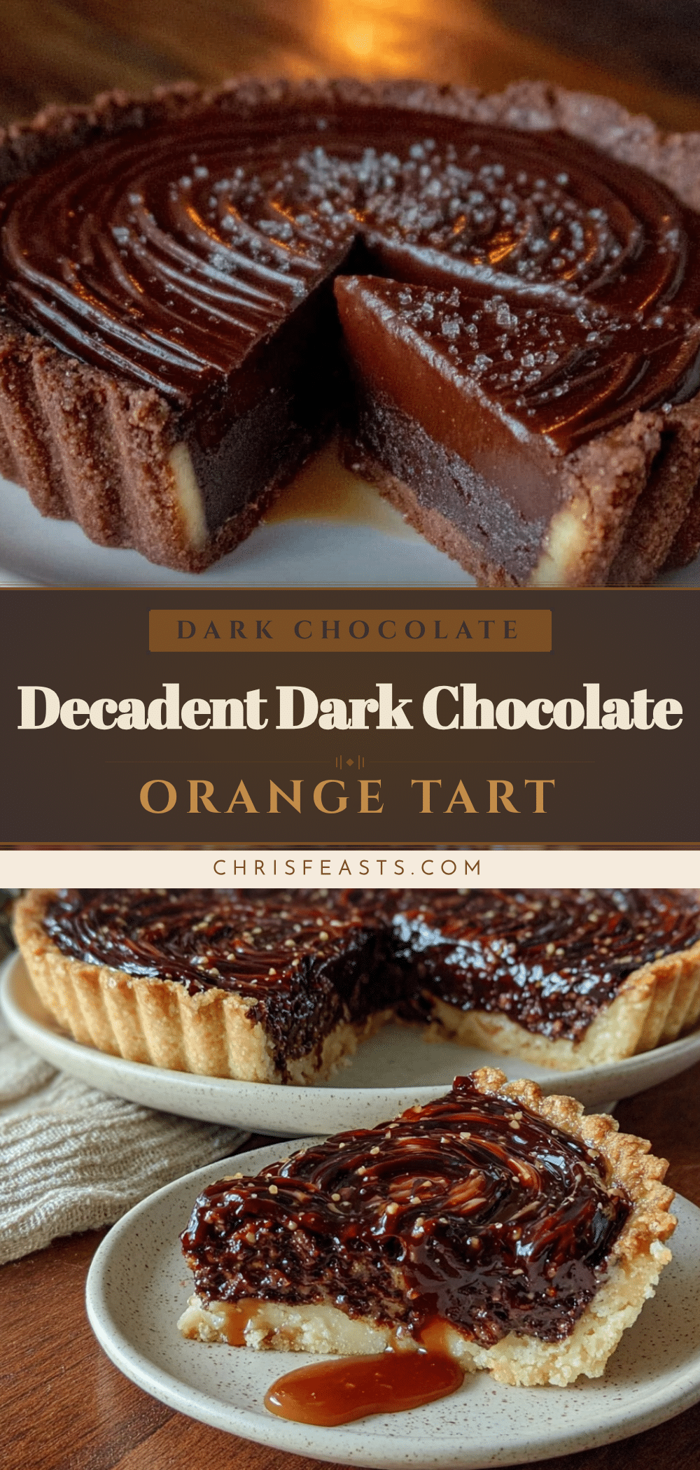 dark chocolate orange tart recipe