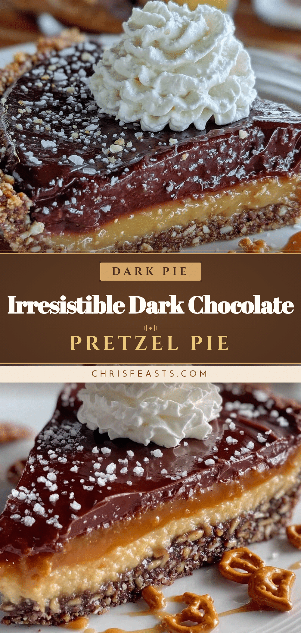 dark chocolate pretzel pie recipe
