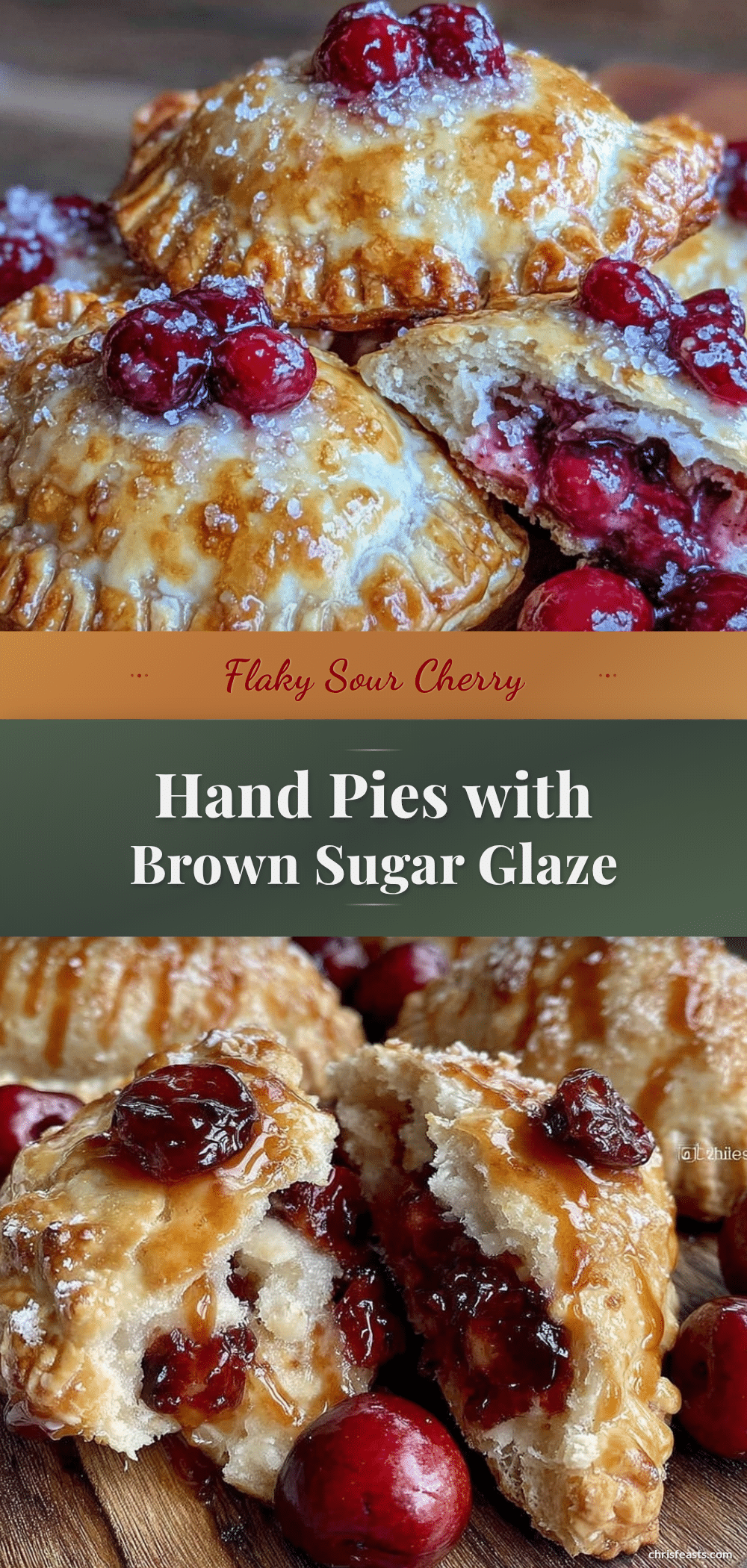 flaky sour cherry hand pies recipe