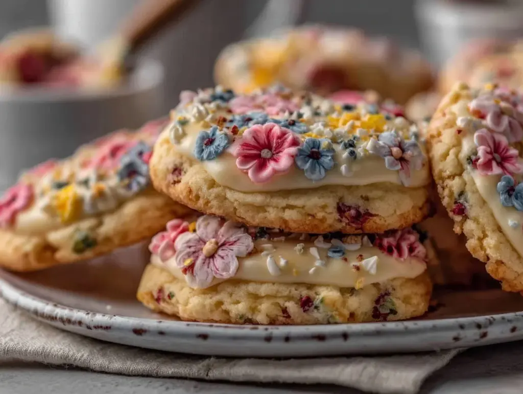 floral sugar cookies watercolor royal icing - featured image