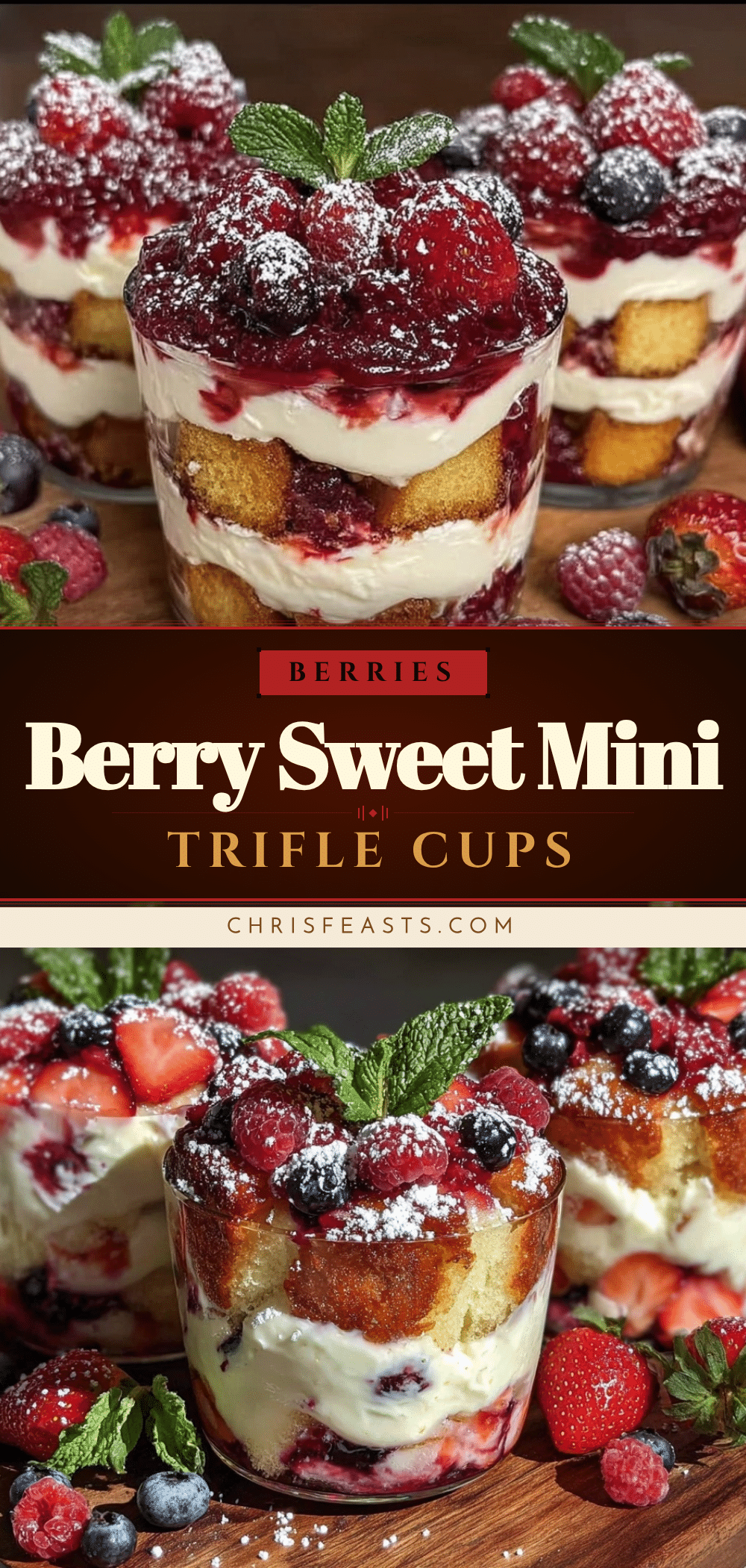 fresh mini berry trifle cups recipe
