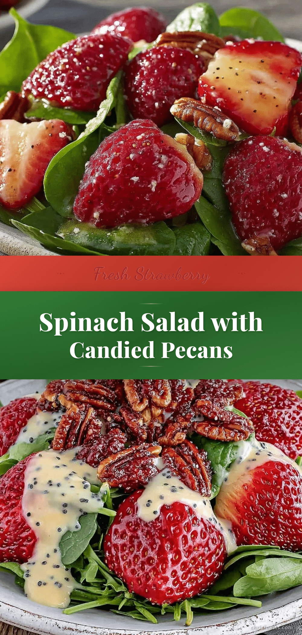 fresh strawberry spinach salad recipe