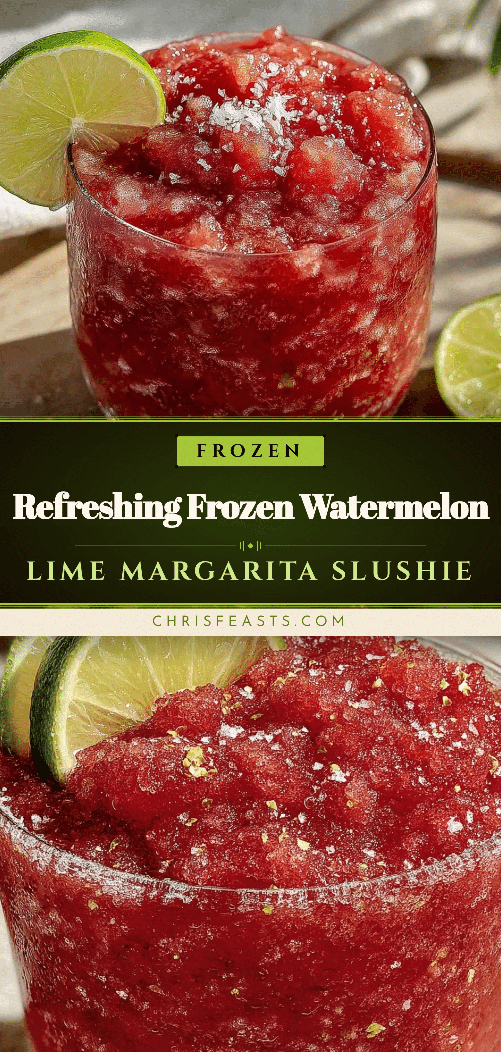 frozen watermelon margarita slushie recipe