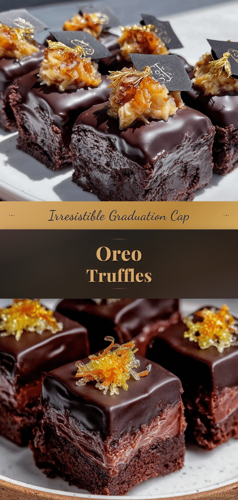Graduation Cap Oreo Truffles recipe
