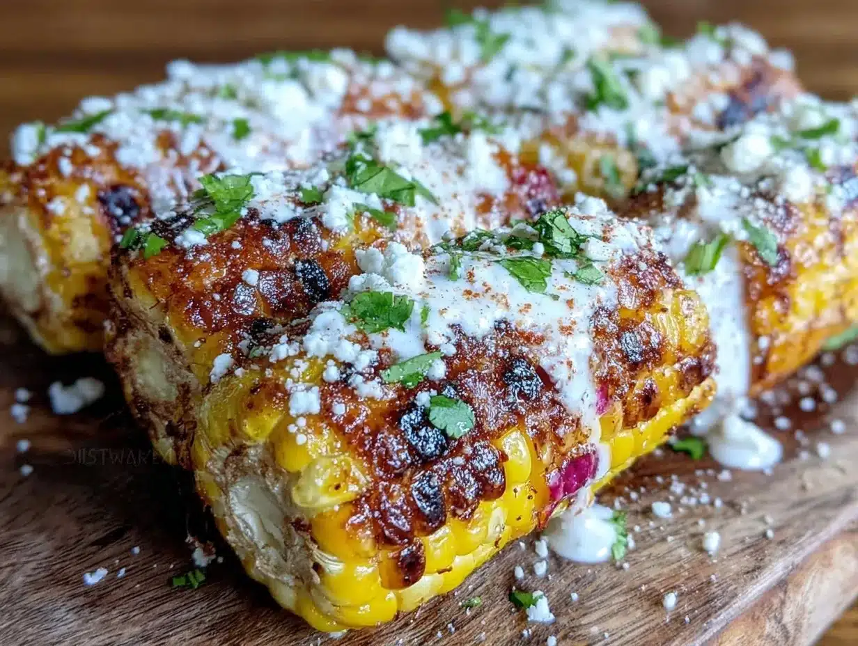 grilled street corn on the cob preparation steps
