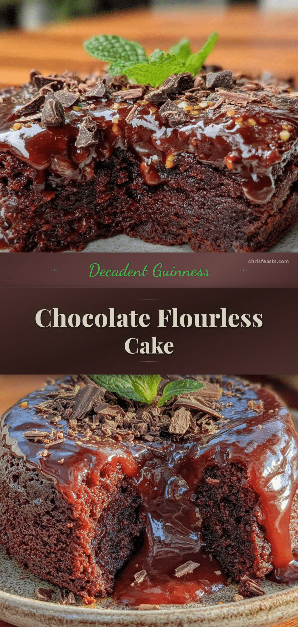 guinness chocolate flourless cake recipe