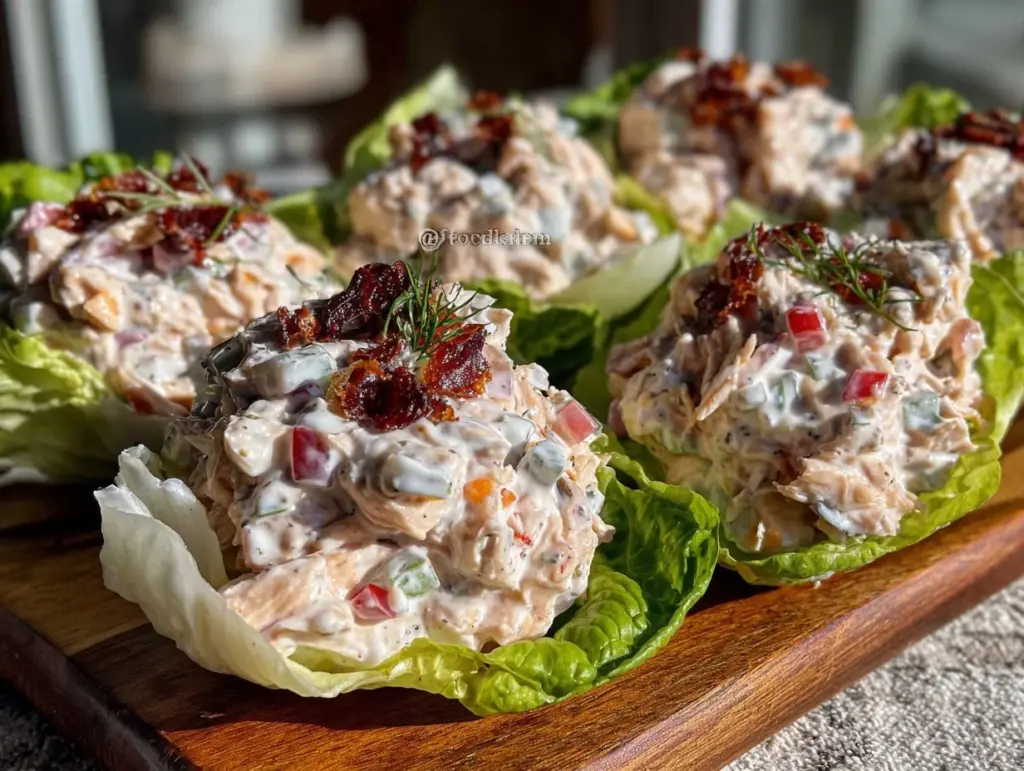Healthy High-Protein Greek Yogurt Chicken Salad Lettuce Wraps - featured image