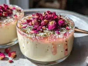 jasmine tea panna cotta - featured image
