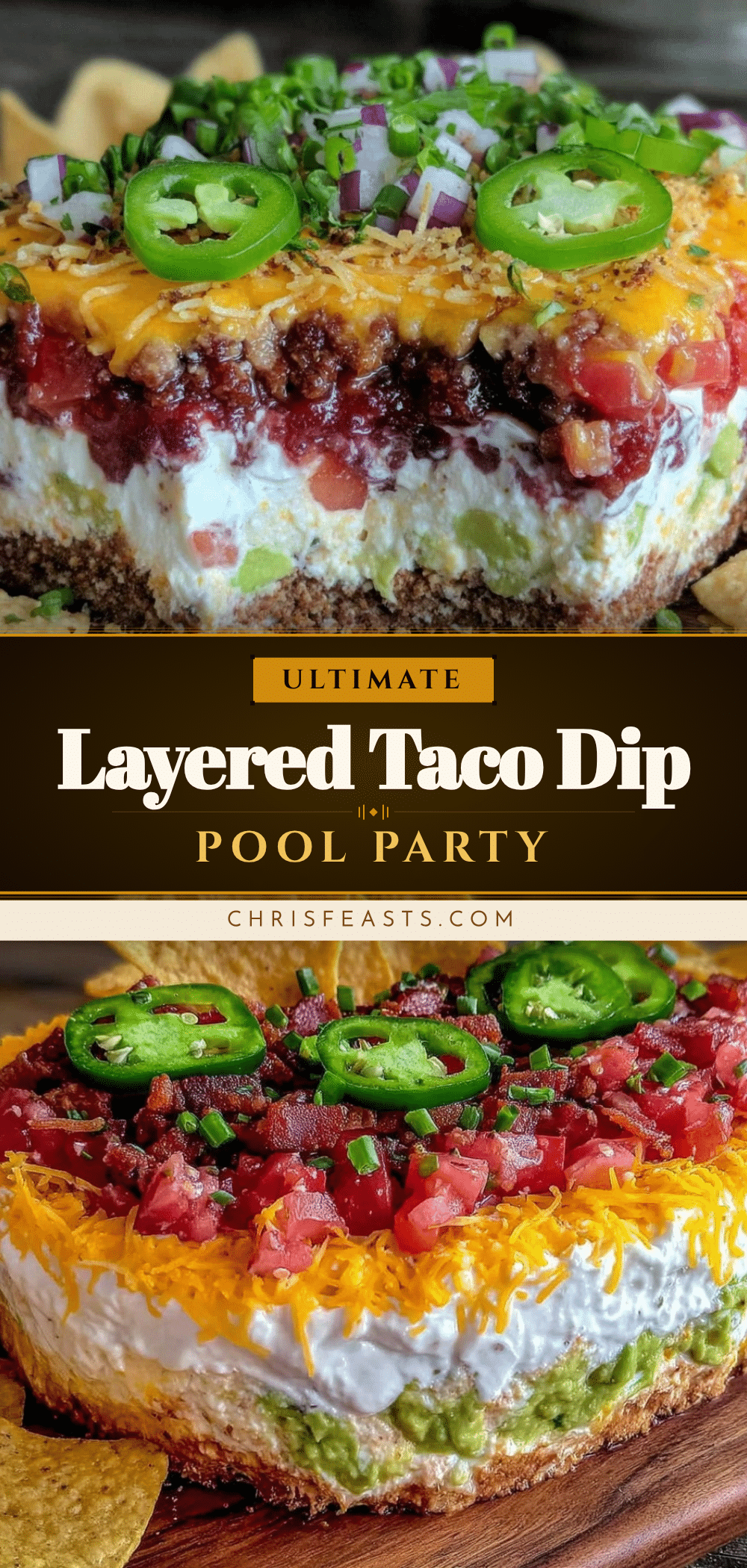 layered taco dip recipe