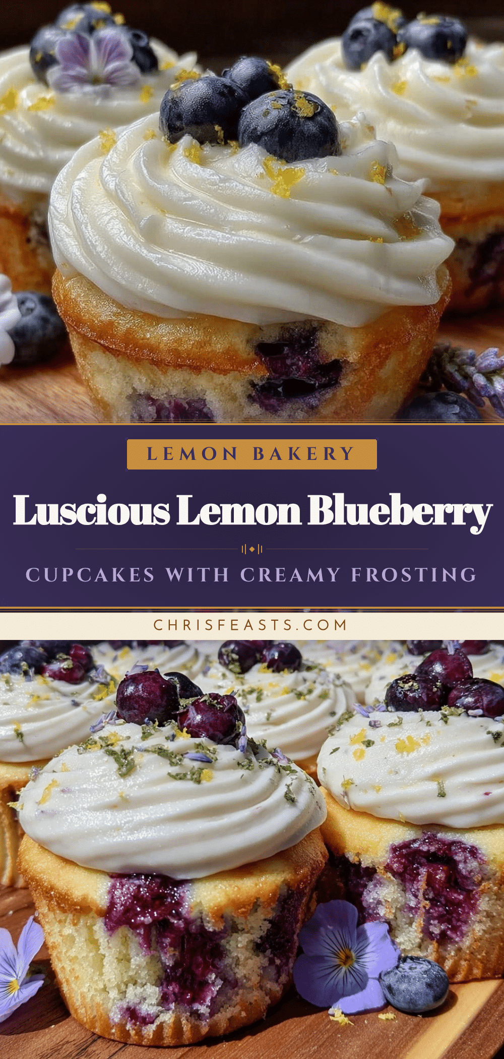 lemon blueberry cupcakes recipe
