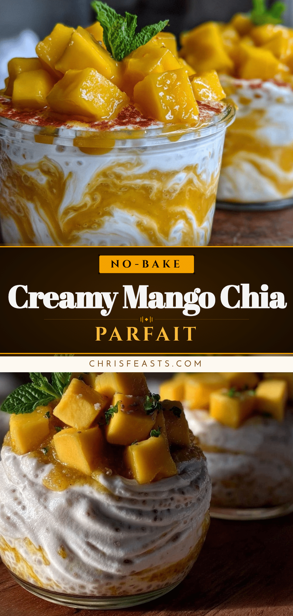mango chia pudding parfait recipe