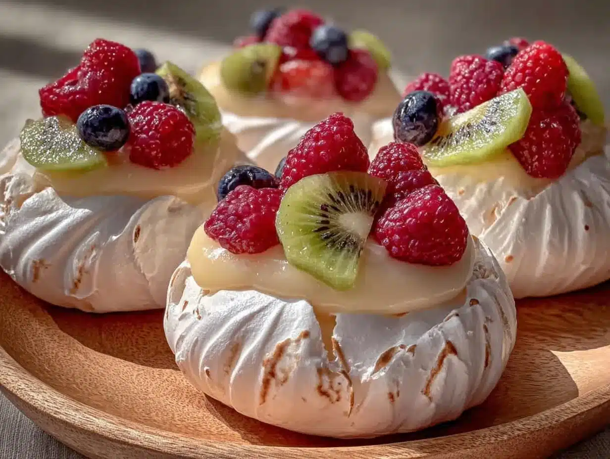 mini pavlova nests preparation steps