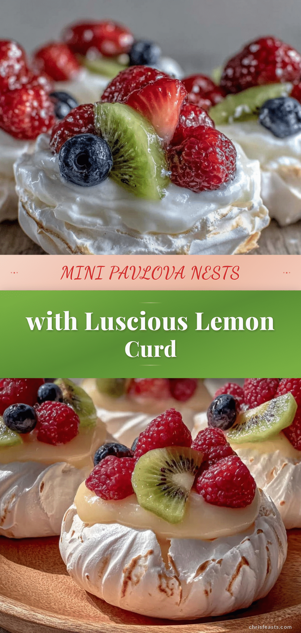 mini pavlova nests recipe