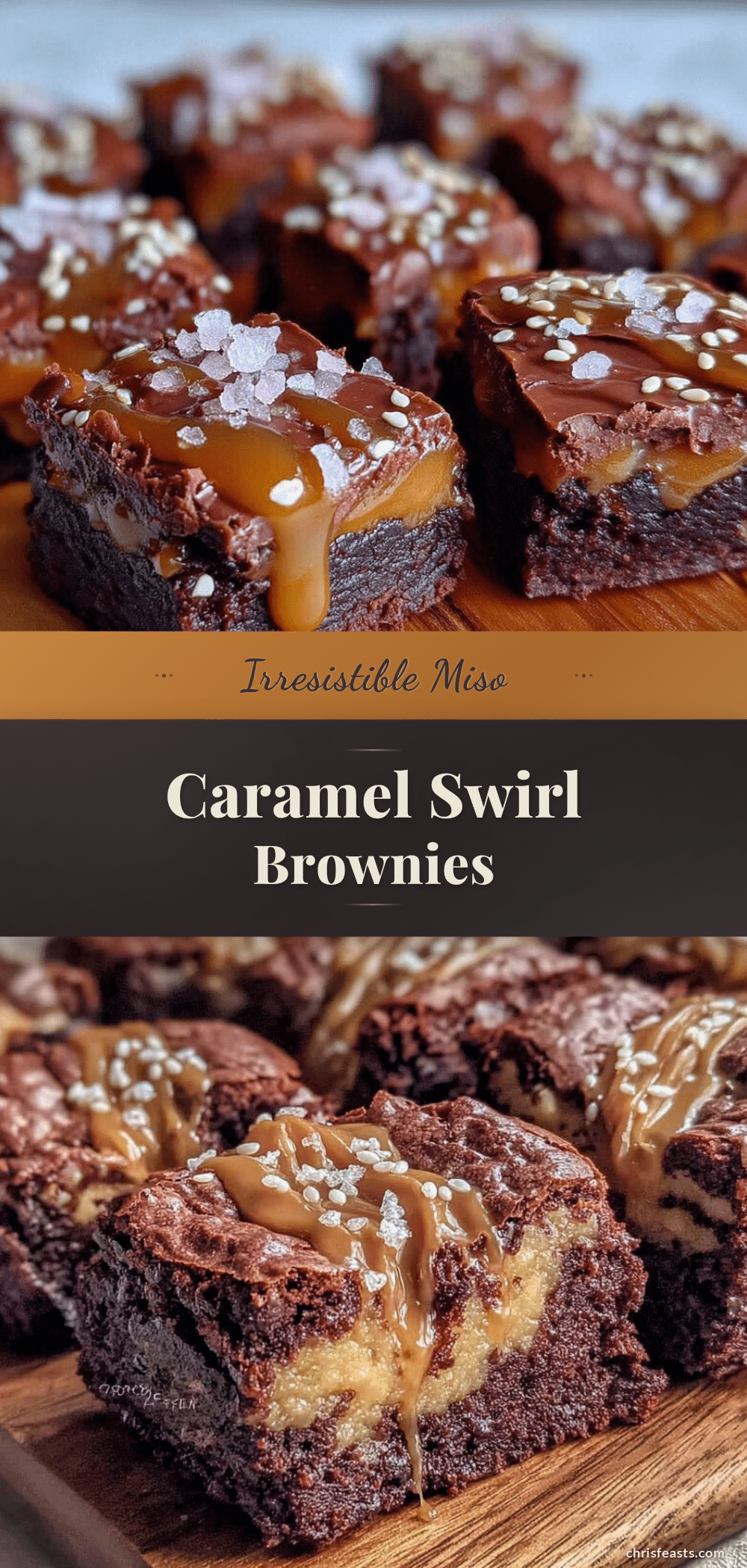 miso caramel fudge brownies recipe