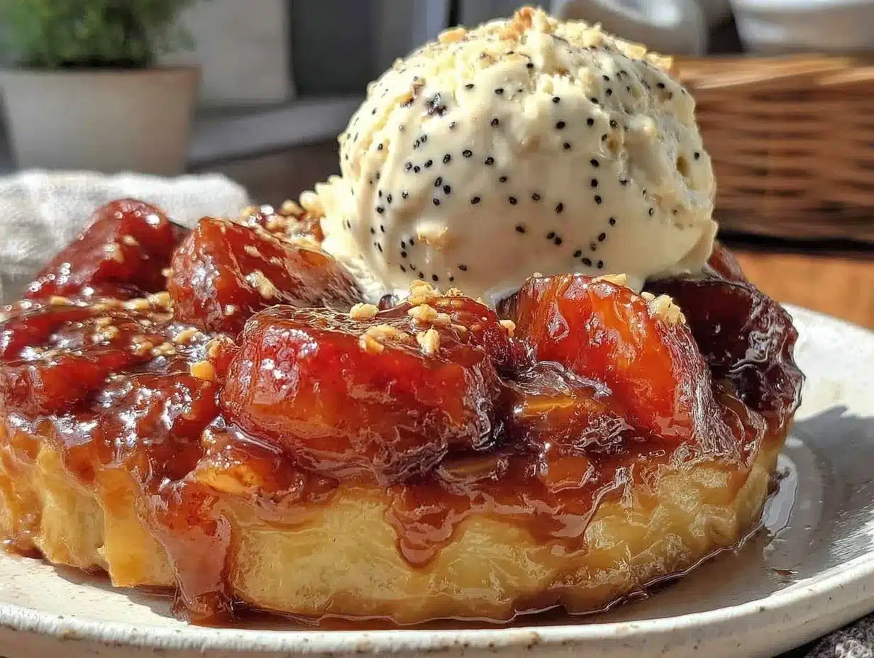nectarine brown butter tarte tatin preparation steps