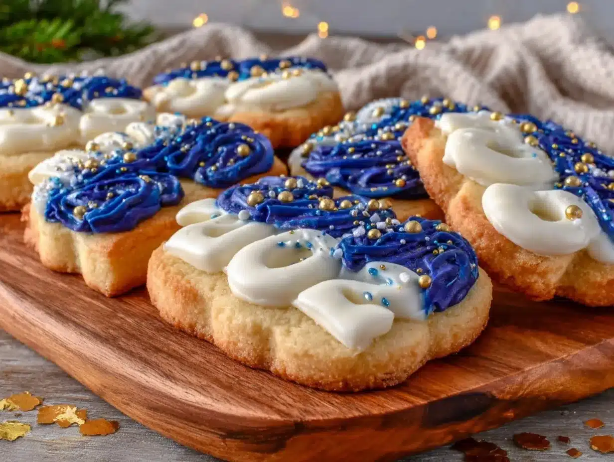 number-shaped sugar cookies preparation steps