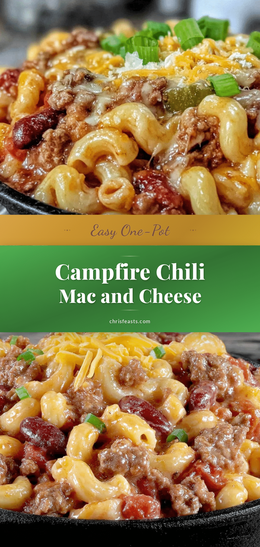 one-pot campfire chili mac with cheese recipe