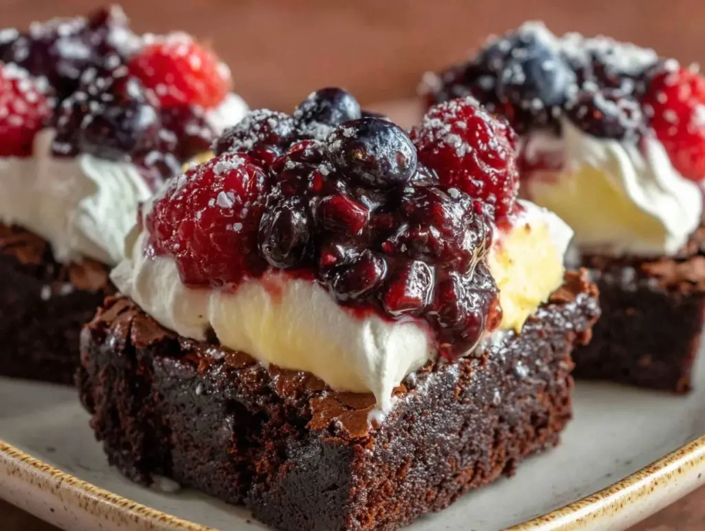 patriotic brownie push pops - featured image