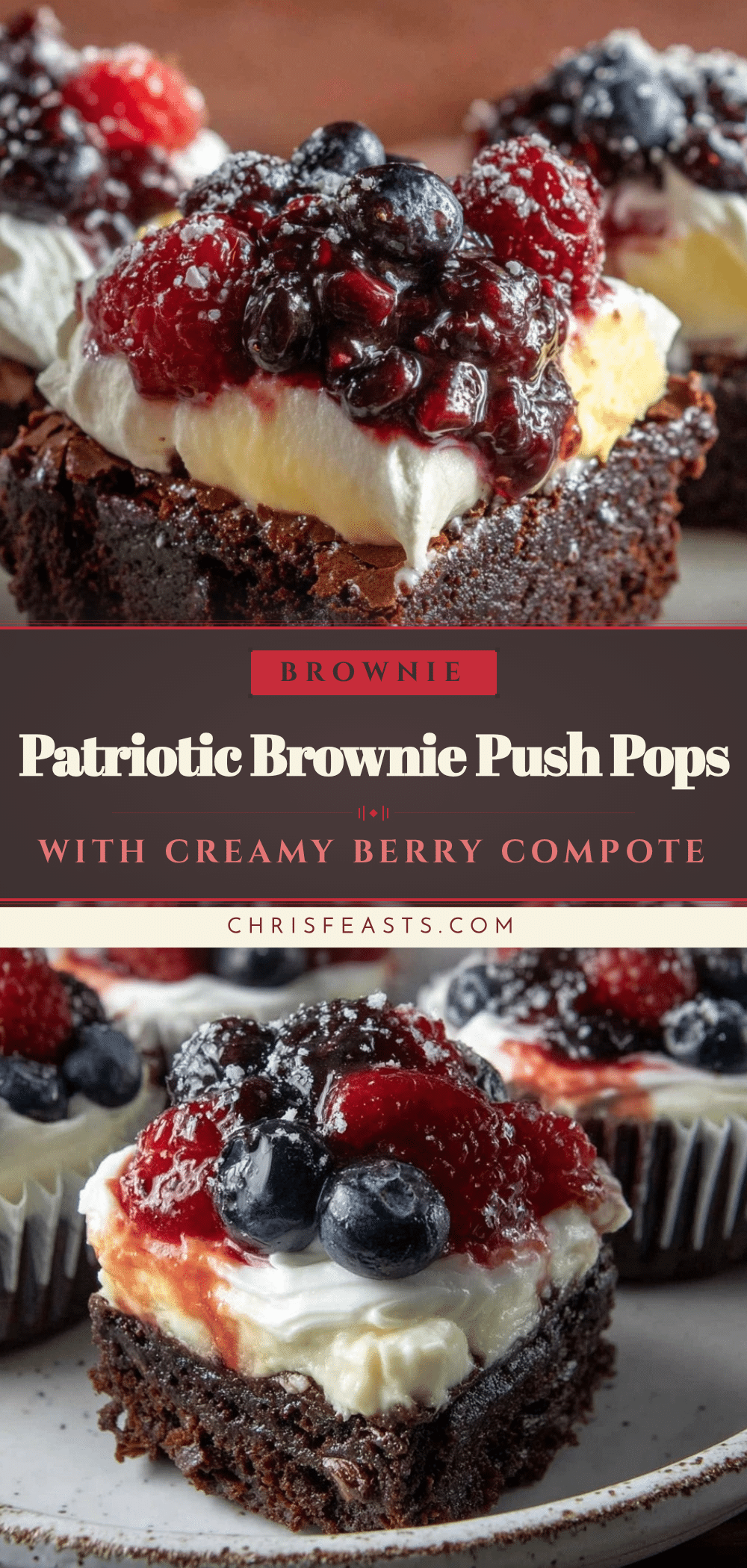 patriotic brownie push pops recipe