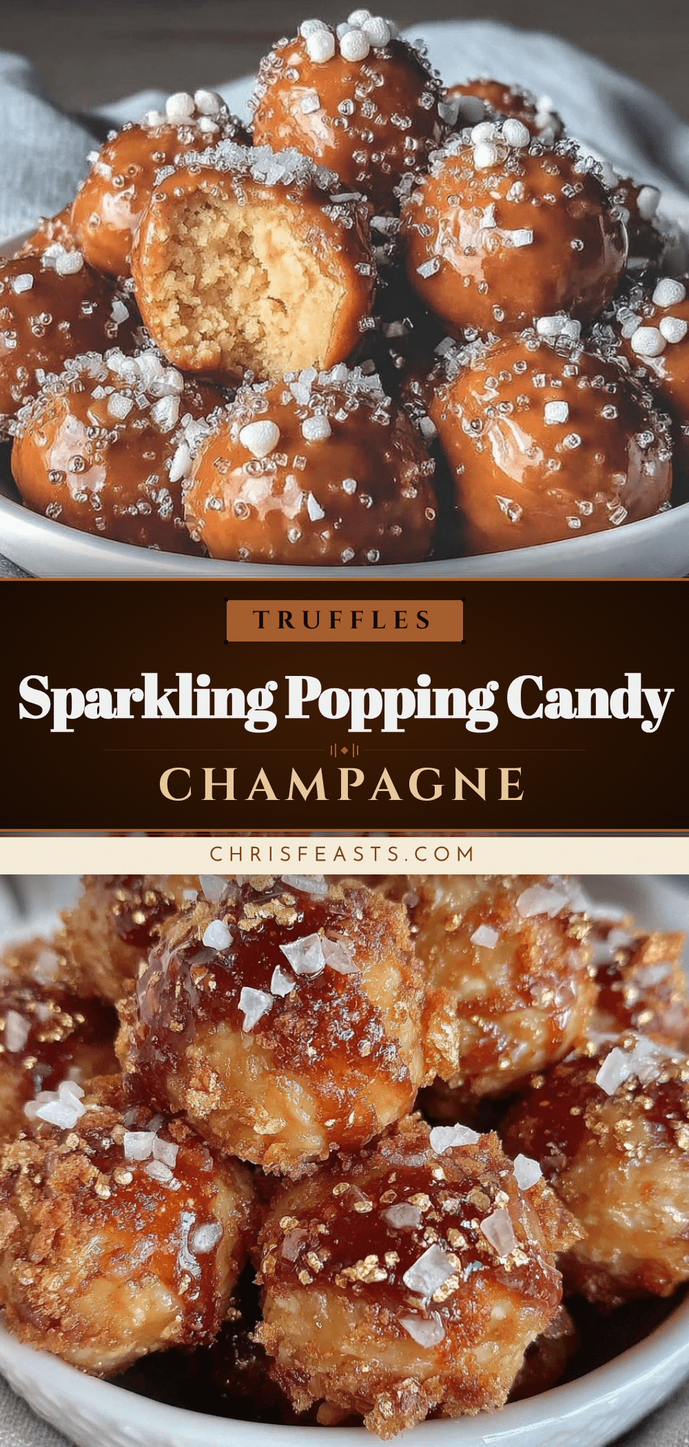 popping candy champagne truffles recipe