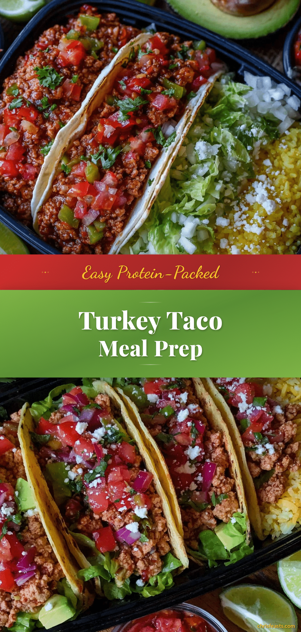 protein-packed turkey taco meal prep recipe