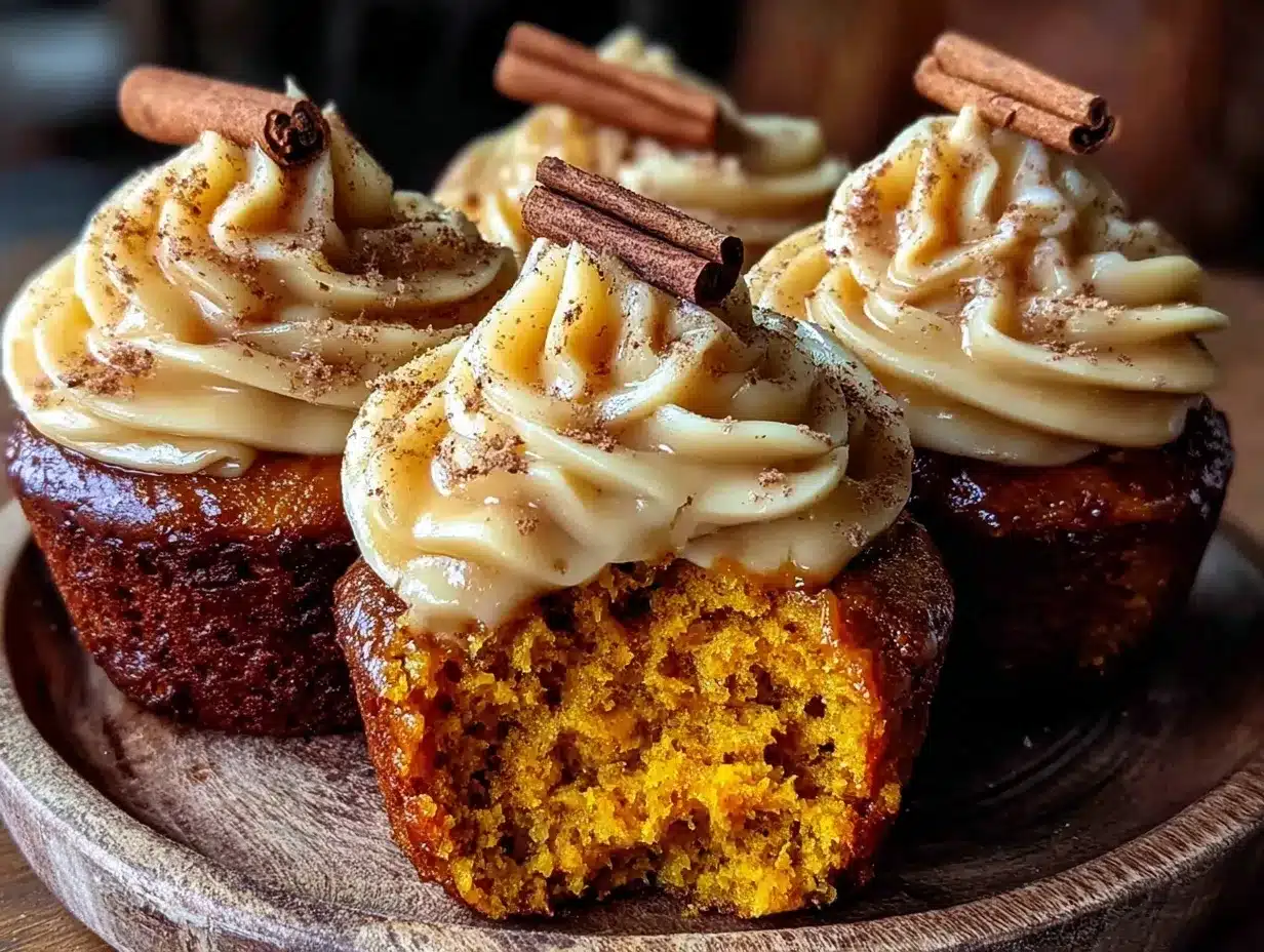 pumpkin spice chai latte cupcakes preparation steps
