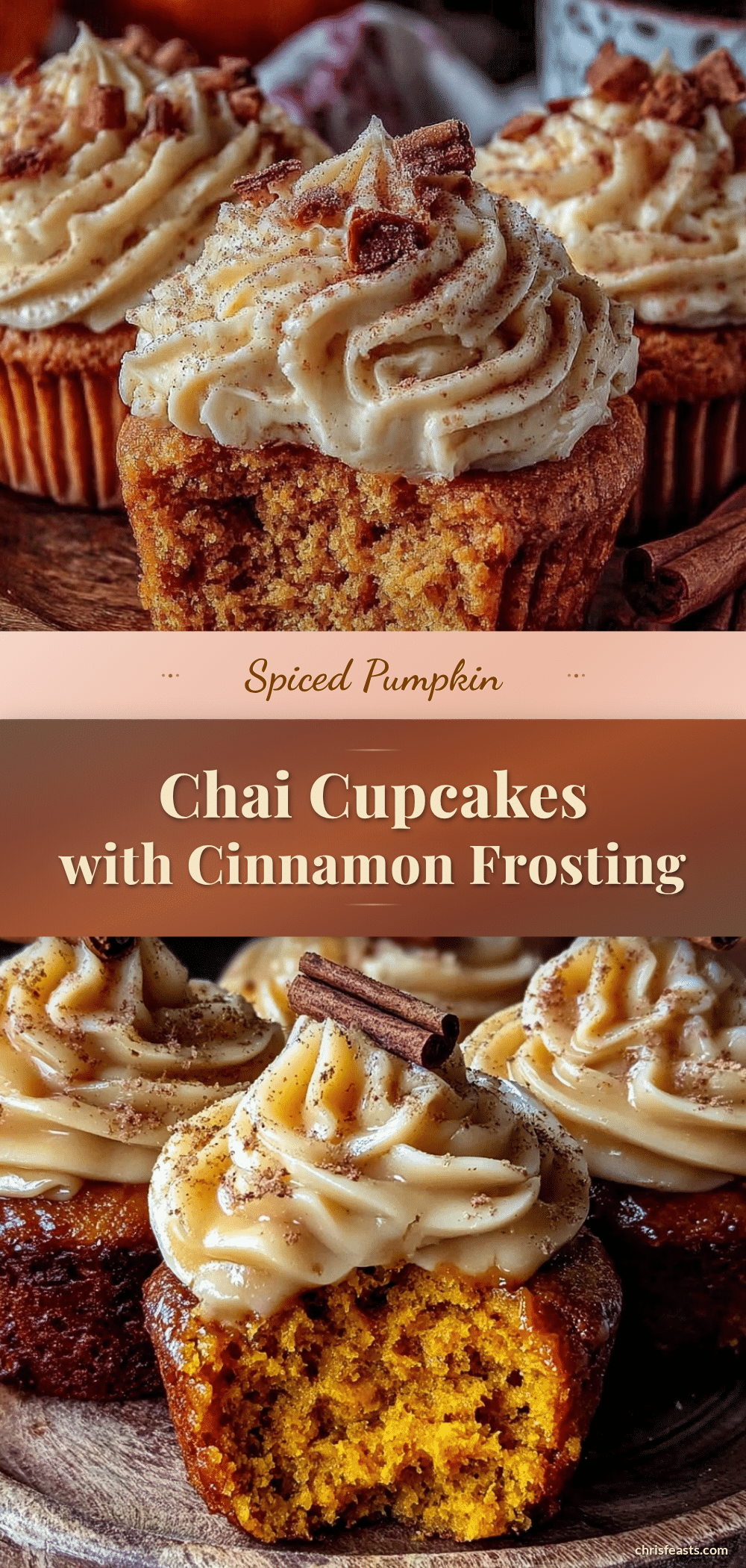 pumpkin spice chai latte cupcakes recipe