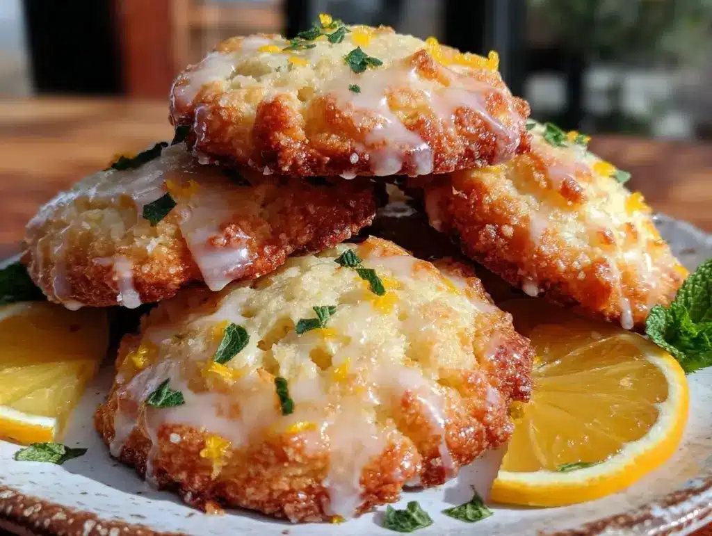soft lemon ricotta cookies - featured image