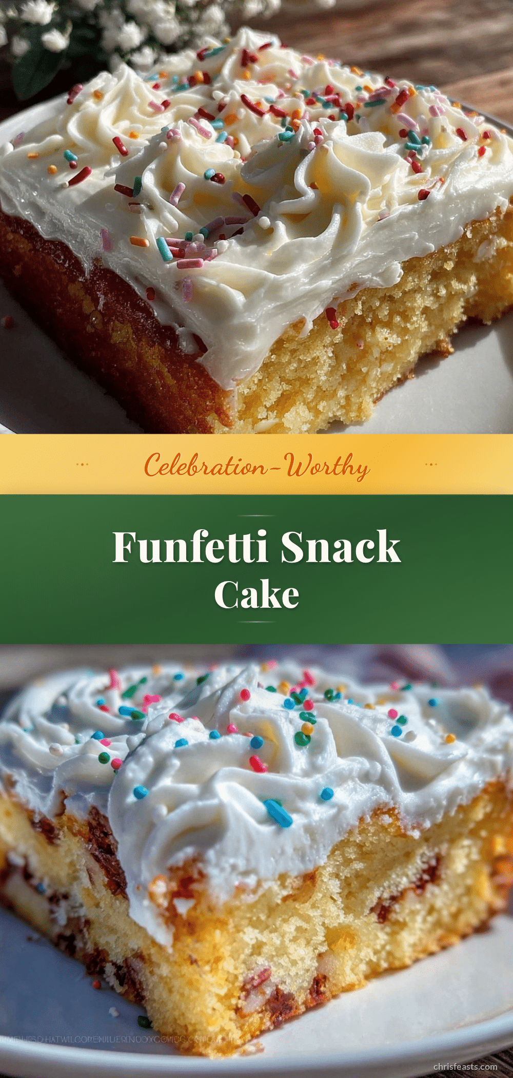 sprinkle funfetti snack cake recipe