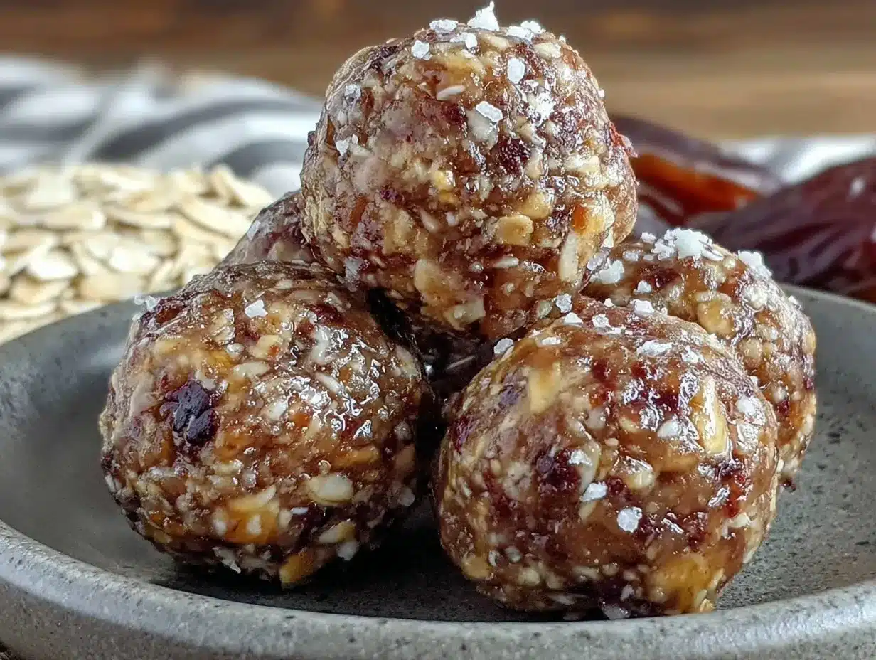 tahini honey no-bake energy date balls preparation steps