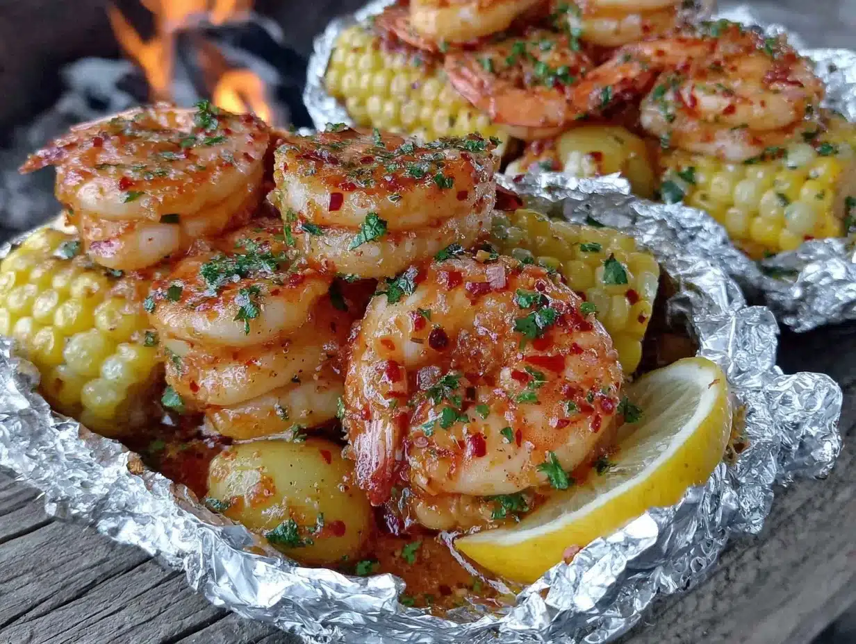 tin foil shrimp boil packets preparation steps