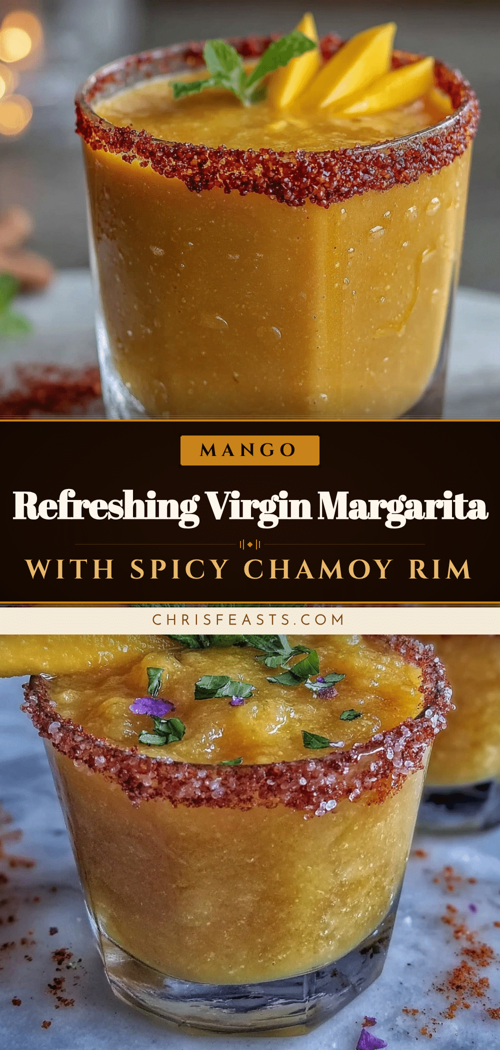 virgin mango margarita mocktail recipe