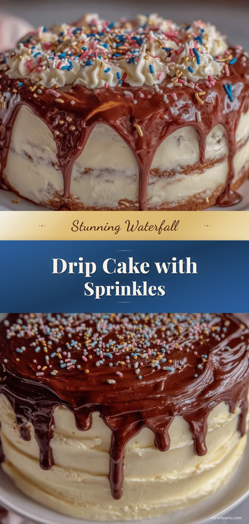 waterfall drip cake recipe