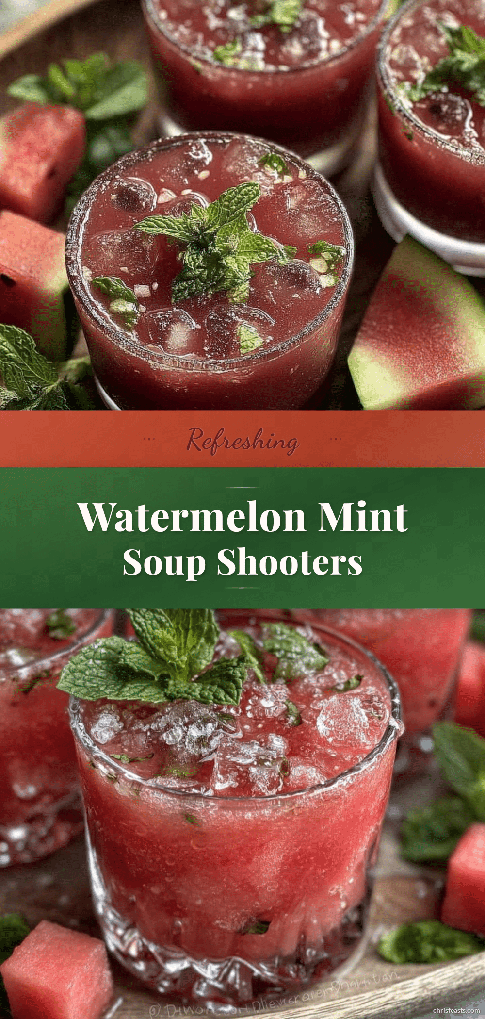 watermelon mint soup shooters recipe