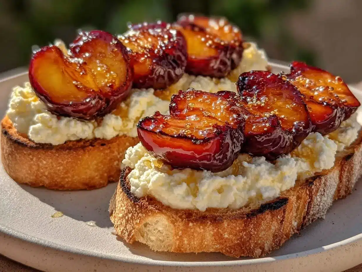 whipped ricotta toast preparation steps